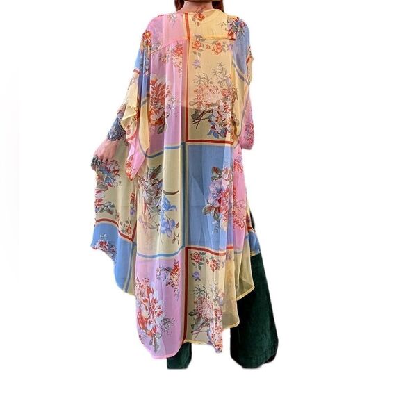SUMMER BREEZE PASTEL KIMONO, M/L by BAND OF THE FREE - Picture 2 of 6